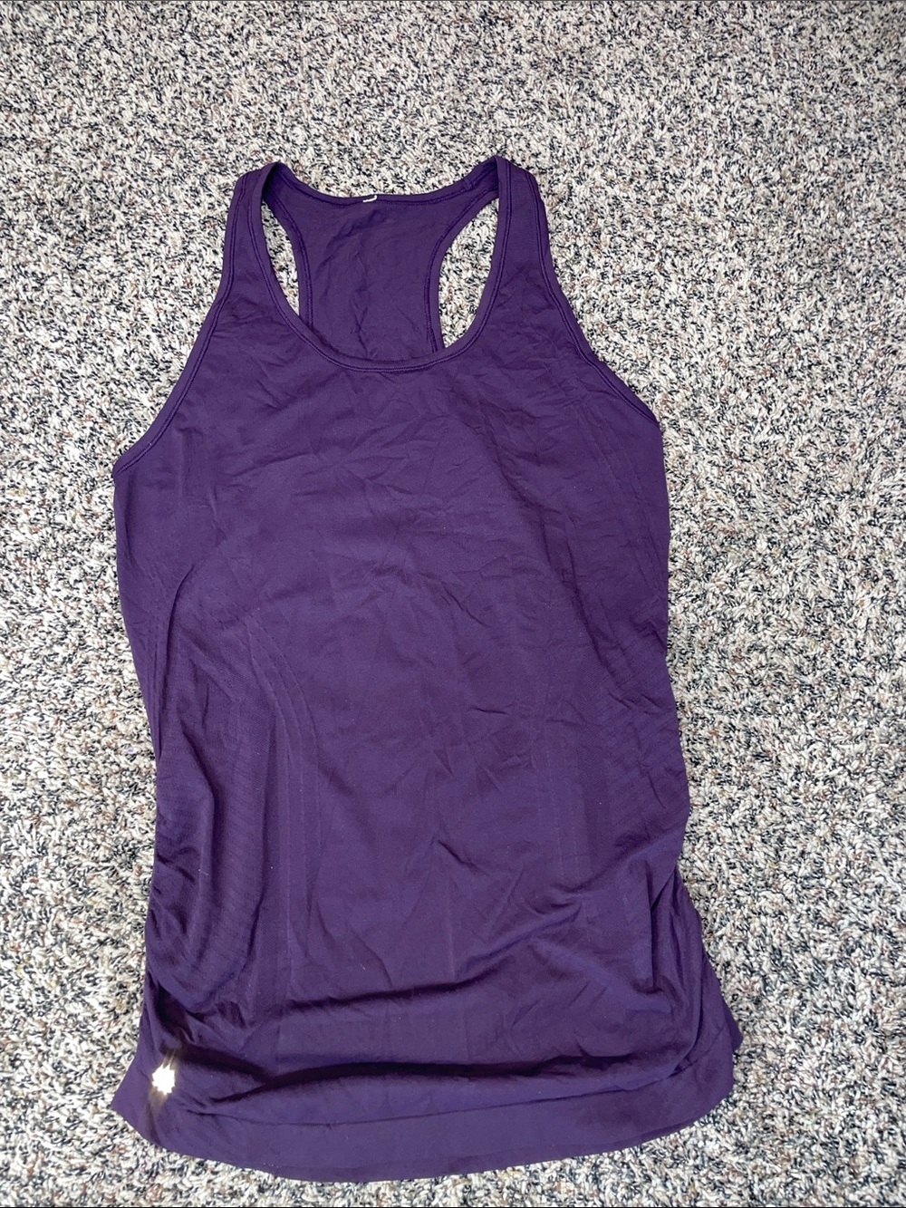 Athleta Cinch Women's Purple Racerback Tank Top P2P 18” GUC